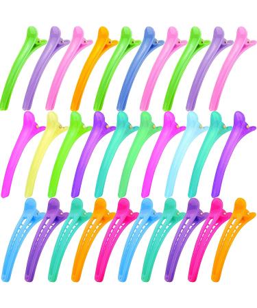 UPINS 30PCS Colorful Duck Billed Hair Clips Alligator Clip for Women Girl Styling Sectioning