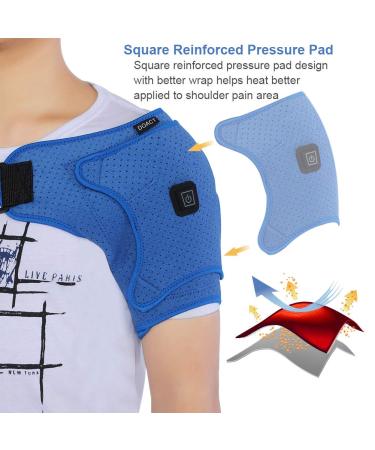 Shoulder Pad Wrap Brace for Men & Women - Adjustable Support for Left/Right Shoulder - Buy Online on GoSupps.com