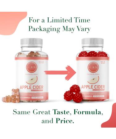 2-Pack Apple Cider Vinegar Gummies - Immunity Boosting Formula with The Mother - 120 Healthy & Tasty Gummy Bears - Natural Ingredients, Acetic Acid - Great Taste - Buy Online on GoSupps.com
