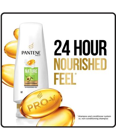 Pantene Nature Fusion Smoothing Conditioner 12 oz - Pack of 2 | Avocado Oil Infused - Buy Online on GoSupps.com