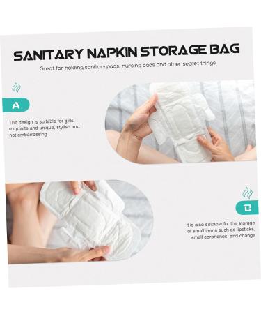 Lurrose Napkin Storage Bag - Travel Coin Purse for Women, Menstrual Pad & Tampon Container - Buy Online on GoSupps.com