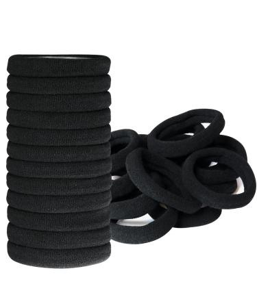 Hanyousheng Elastic Hair Bands 50 Pcs Hair Ties Hair Bobbles Ponytail Holder Headbands 8 mm Soft Seamless Hairbands No Metal Hair Bobbles Elastic Hair Bands for Women Men Girls Kids (Black) 50 Count (Pack of 1) - Buy Online on GoSupps.com