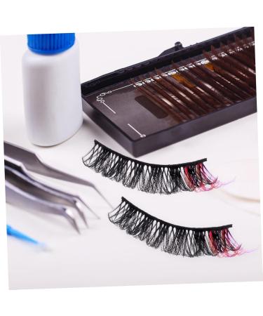 minkissy 14 Pairs False Eyelashes Fake Lashes Fake Eyelashes Cluster Lashes Fluffy Eyelashes Colored Lashes Makeup Eyelashes Individual Lashes Color Lashes Extend Imitation Multi-layer - Buy Online on GoSupps.com