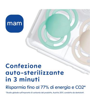 MAM Perfect Night Silicone Pacifier with Holder Skinsoft 6+ Months Light Blue | International Shipping Available - Buy Online on GoSupps.com