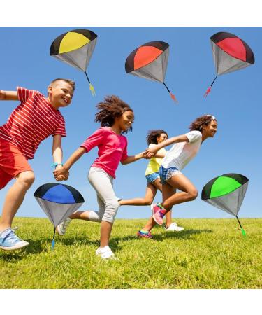 Downdrift Parachute Toy - 5 Pack Outdoor Flying Parachutists for Kids | Perfect Birthday Gifts & Throwing Games - Buy Online on GoSupps.com