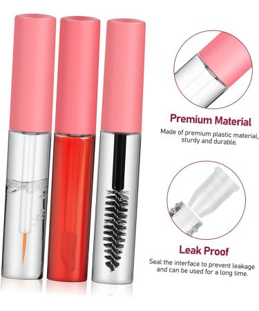DOITOOL 6 Pcs Empty Bottle Lip Gloss Tubes Empty Mascara Tube with Wand Eyelash Brush - Buy Online on GoSupps.com