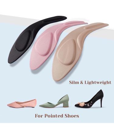 CB Sponge Comfort Insoles - Slim & Lightweight Pointed Inserts for Women Size 6-8.5 (4 Pairs) - Buy Online on GoSupps.com