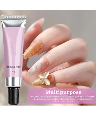  Obesntln Solid Gel Nail Glue Solid Nail Glue Gel | Multifunctional Builder Nail Gel | Strong Pressure Nail Adhesive Long Lasting Clear UV Nail Glue for - Buy Online on GoSupps.com