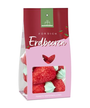 Sac guimauves aux fraises | Guimauves douces et moelleuses en forme de fraise pour l' t | Pour offrir go ter ou d corer | Guimauves aux fraises