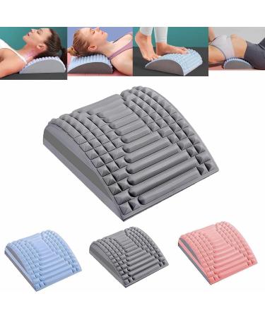 Wavata neck and back extensor Eva 2 in 1 align neck and back extensor new life back extensor for relief from the neck and back pain spine for herniated disc (gray)