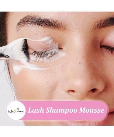 Lash Shampoo Clean Mousse for Eyelash Extensions | 60ML Eyelash Cleanser & Wash | Professional Foam Cleanser - Rose Flavor - Buy Online on GoSupps.com
