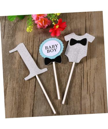 ibasenice Wooden Paper Cup Baby Girl Insert Card Silver 14.40X4.50X0.50CM - Buy Online on GoSupps.com