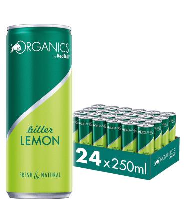 Red Bull Organics by Red Bull Bitter Lemon 24 x 250 ml cans of organic drinks 24-pack WITHOUT DEPOSIT