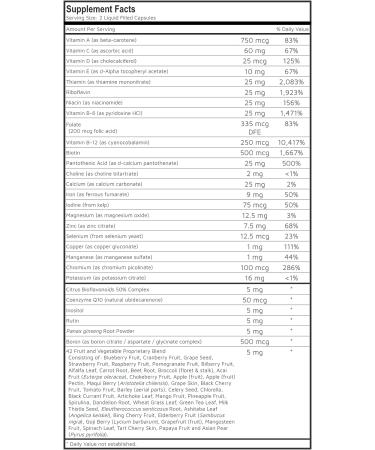 envitamin Ultimate Multivitamin - Comprehensive Daily Nutritional Support - Buy Online on GoSupps.com
