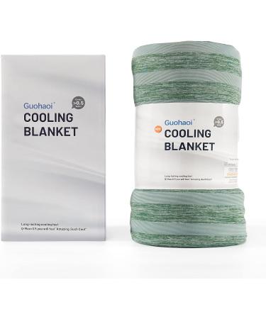 Guohaoi Cooling Blanket for Hot Sleepers | Lightweight Summer Cool Fiber Blanket | 100% Oeko-Tex Certified | Breathable & Ultra Cold | Twin Full Size 60''x90'' Green - Buy Online on GoSupps.com