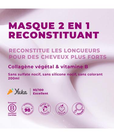 ENERGIE FRUIT | 2 in 1 Collagen Repair Reconstituting Conditioner Mask | Very damaged hair | Plant collagen | 200 ml - Buy Online on GoSupps.com