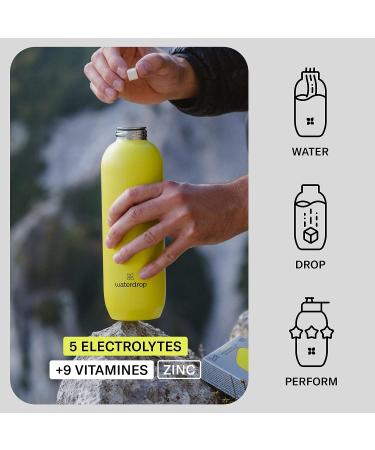 Waterdrop Microenergy & Microlyte Set | Natural Caffeine & Electrolyte Tablets with B-Vitamins - Sugarfree Flavor Enhancers - Buy Online on GoSupps.com