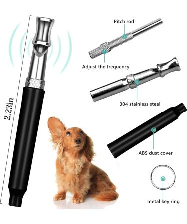 Adjustable Dog Whistle Set - Stop Neighbor's Barking & Train Your Dog - 2 Pieces with Lanyard | Professional Ultrasound Recall Training - Buy Online on GoSupps.com