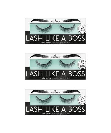 Essence lash like a boss false lashes fake lashes artificial eyelashes No. 04 stunning black defining extending volume -giving long -lasting vegan 3 Pack (3 x 1 pair) - Buy Online on GoSupps.com