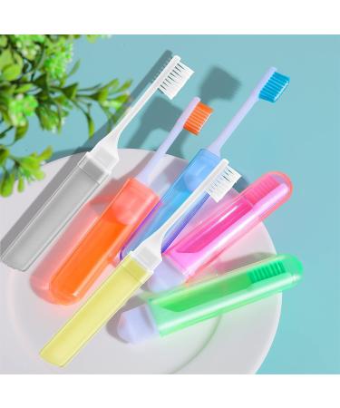 WLLHYF 6 Pack Travel Toothbrush with Folding Soft Bristles and Box - Ideal for Travel, Camping, School, and Home - Buy Online on GoSupps.com