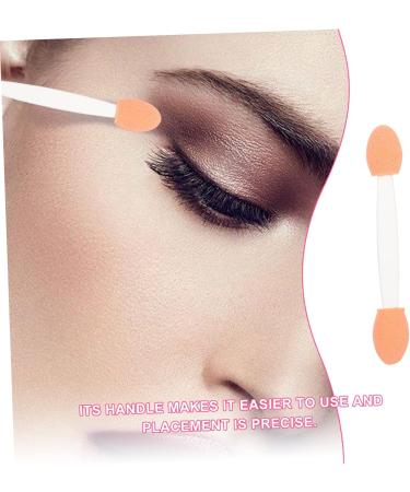 Balacoo 100pcs Double Ended Eyeshadow Brush Makeup Sponges Mini Eyeshadow Eyeshadow Makeup Tool 6cm 6.5x1.3cm White - Buy Online on GoSupps.com