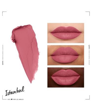 NYX Soft Matte Lip Cream - Istanbul (Clean Pink) 0.27 Fl Oz - Buy Online on GoSupps.com