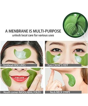 Bamboo charcoal and Green Seaweed Collagen Under Eye Treatment Mask Under Eye Patches Under Eye Gel Pads Hyaluronic Acid Eye Masks for Puffy Eyes Reducing Dark Circles (Green Seaweed Eye Patches) - Buy Online on GoSupps.com