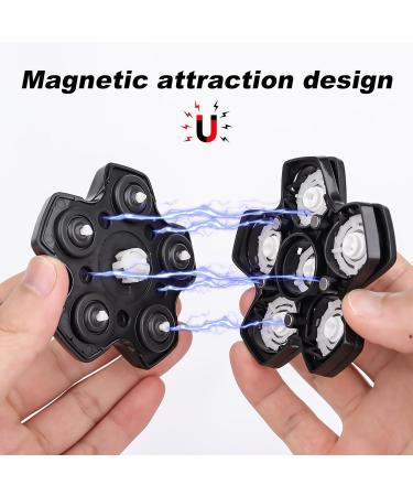 3 Pack 6D Magnetic Head Shaver Replacement Blades Head Electric Razor Replacement Heads Compatible with Muti modes Shaving Blades Shaver for Bald Men with 3 Cleaning Brush by Plantarecover 6d Black - Buy Online on GoSupps.com