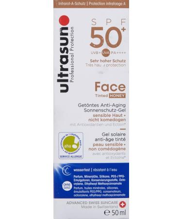 ultrasun 50+SPF Tinted Face Honey 50 ml single - Buy Online on GoSupps.com
