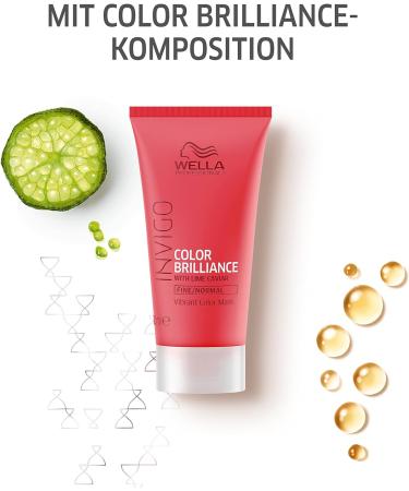 Wella Invigo Colour Brilliance Mask with Lime Caviar 0.33kg - Fine Hair | Pack of 1 - Buy Online on GoSupps.com