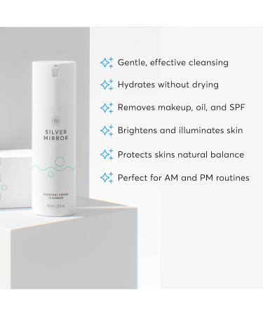 Everyday Cream Cleanser (5 Fl Oz) Facial Cleanser Exfoliating Face Wash Gentle Deep Cleansing Formula Hydrates and Brightens the Skin Face Wash for Women for All Skin Types By Silver Mirror - Buy Online on GoSupps.com