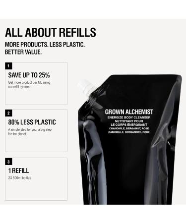 Grown Alchemist Invigorate Hand Wash Refill Liquid Hand Soap with Aloe Sweet Orange Cedarwood & Sage Gentle Moisturizing Kitchen & Bathroom Soap Natural Plant Based Gel Cleanser 1L 1L Refill - Buy Online on GoSupps.com