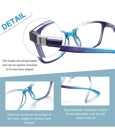 Buy 4 Pack Progressive Multifocus Reading Glasses for Men & Women - Spring Hinge Blue Light Blocking Mix Strength 1.0x - International Shipping Available - Buy Online on GoSupps.com