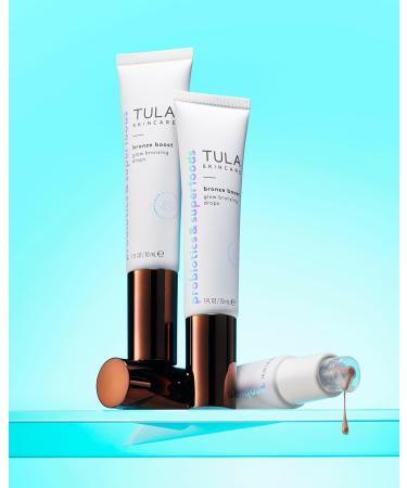 TULA Skin Care Bronze Boost Glow Bronzing Drops - Natural Glow Even Skin Tone & Hydration with Niacinamide & Hyaluronic Acid - 1 Fl Oz - Buy Online on GoSupps.com