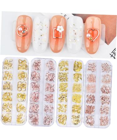 Abaodam 3 Boxes Rose Gold Decorations Manicure Tools Manicure Decoration Nail 3d - Buy Online on GoSupps.com