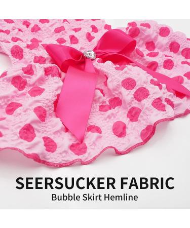 KYEESE Polka Dot Dog Dress with Bow for Small Dogs and Cats - Pink XL - Buy Online on GoSupps.com