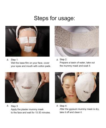 ZJchao Plaster Facial Masks - Anti-Wrinkle Mummy Lifting Bandages for V Face Moisturizing & Fine Line Reduction - International Shipping Available - Buy Online on GoSupps.com