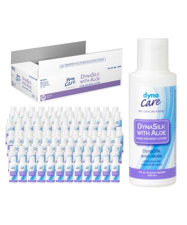 Dynarex DynaSilk with Aloe - Moisturizing Hand & Body Lotion for Dry Skin - Non-Greasy Formula with Refreshing Scent - Suitable For All Skin Types - 4 oz. 96 Bottles per Case Aloe Vera 1 count (Pack of 1)