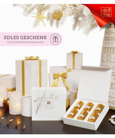 Tea Uniqo - Elegant Gold Tea Gift Set (130g) | Luxurious Loose Tea Gift for Women - Buy Online on GoSupps.com