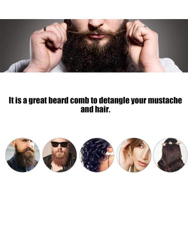 Folding Beard Comb - Portable Mustache & Beard Styling Comb for Travel | Perfect Gift for Dad Boyfriend Husband - Buy Online on GoSupps.com