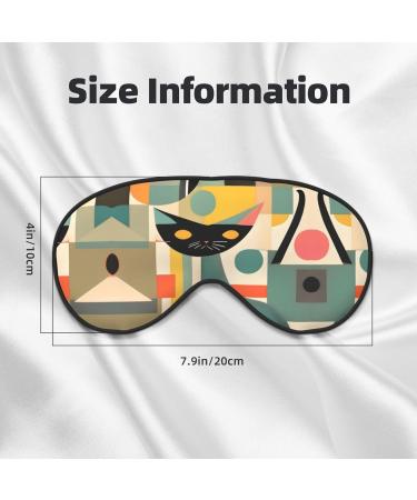 Mid-Century Modern Cat Eye Mask | Breathable Travel Eye Patch for Relaxation | Perfect Gift for Her - Buy Online on GoSupps.com