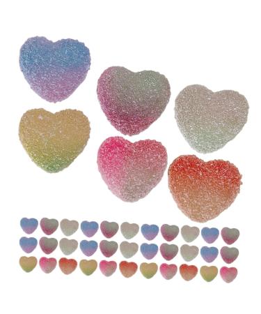 Abaodam 50pcs Simulation Gummies Candies Models Candy Decorations Resin Taste