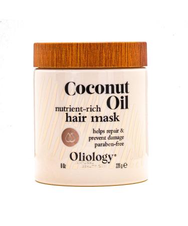 Oliology Coconut Oil Hair Mask - Helps Repair & Restore Damaged Hair  Leaves Hair Shiny & Manageable | Made in USA & Paraben Free (8oz)