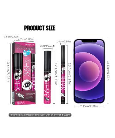 Eyeliner & Mascara Set with Eyebrow Pencil | All-in-One Eyes Kit for Beginners | Durable 3-Piece Natural Eye Makeup Red - Buy Online on GoSupps.com