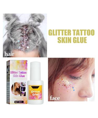 3 PCS Skin Glue for Glitter Tattoos 8ml | Water-Soluble Glitter Tattoo Adhesive for Halloween, Carnival, Theme Parties & Make-up Artists - Buy Online on GoSupps.com