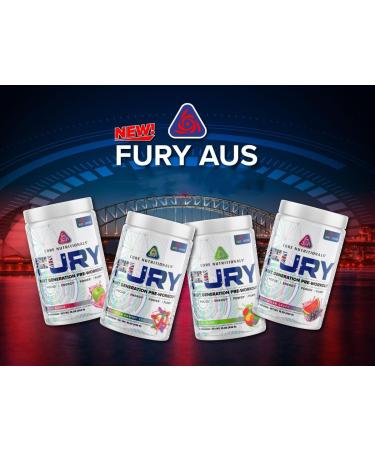 Core Nutritionals Fury Platinum Pre Workout Intensifier with 375mg Caffeine, 5G Creatine Monohydrate, 6G L-Citruline for Maximum Pump, Power, Focus and Energy, 20 Servings, (Green Apple Candy) - Buy Online on GoSupps.com