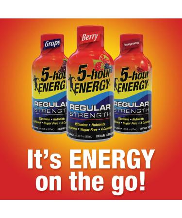 Living Essentials 5 Hour Energy Berry Supplements - 12 Count - Buy Online on GoSupps.com