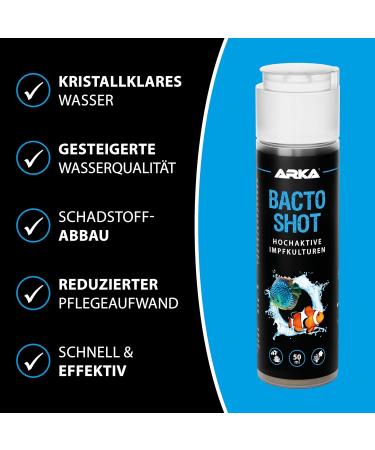 Arka Bacto Shot 50ml - Premium Living Vaccination Cultures for Freshwater & Saltwater Aquariums | Improve Water Quality & Biology - Buy Online on GoSupps.com