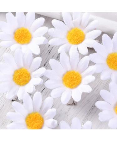 Lurrose 10pcs Daisy Hair Clips - Cute Small Flower Barrettes for Girls and Ladies - Buy Online on GoSupps.com