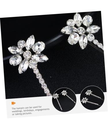 Angoily 6 Pairs Bridal Rhinestone Barrette Highlights Hair Dye Kit Bridal Hair Clip Rhinestones Bobby Pin Hair Accessories for Bride Flower Headpiece Miss The Flowers Zinc Alloy Hair up - Buy Online on GoSupps.com